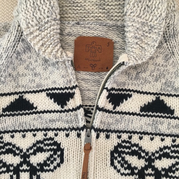 Aritzia sea to sky cowichan wool sweater / cardigan Sz small NWOT - Picture 3 of 5